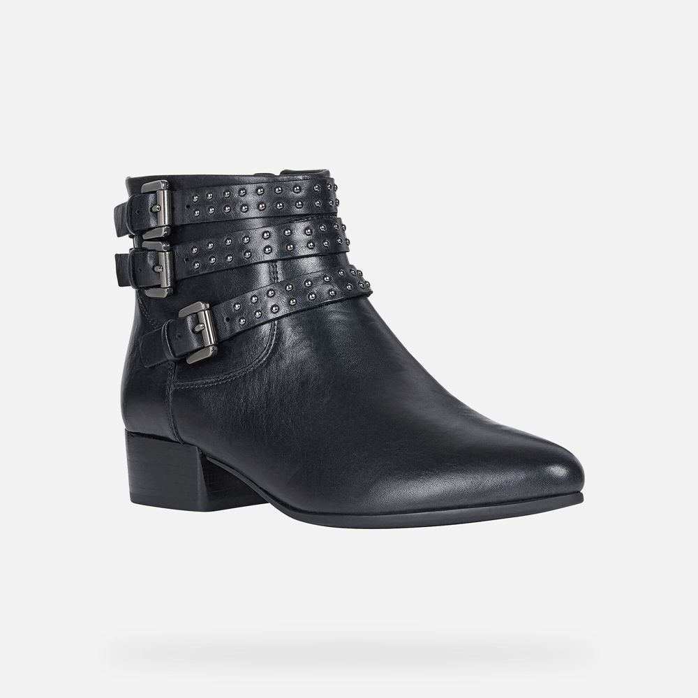 Bottines Geox Peython - Noir - Femme 029538-WHJ